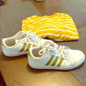 Addias Shoes w/ bonus sweater!